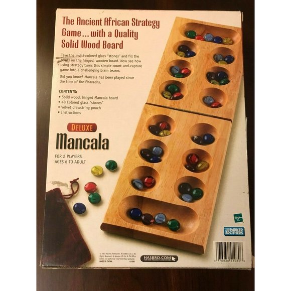 Parker Mancala Classic African Game Marbles - Picture 9 of 12